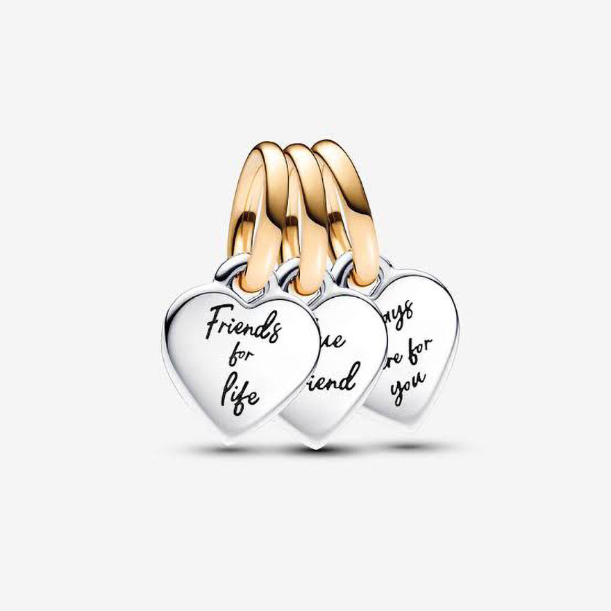Pandora Two-tone Triple Friendship Dangle | 762722C00