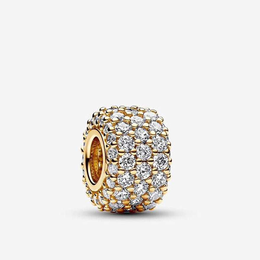 Pandora Sparkling Pavé Triple-row Charm | 762820C01