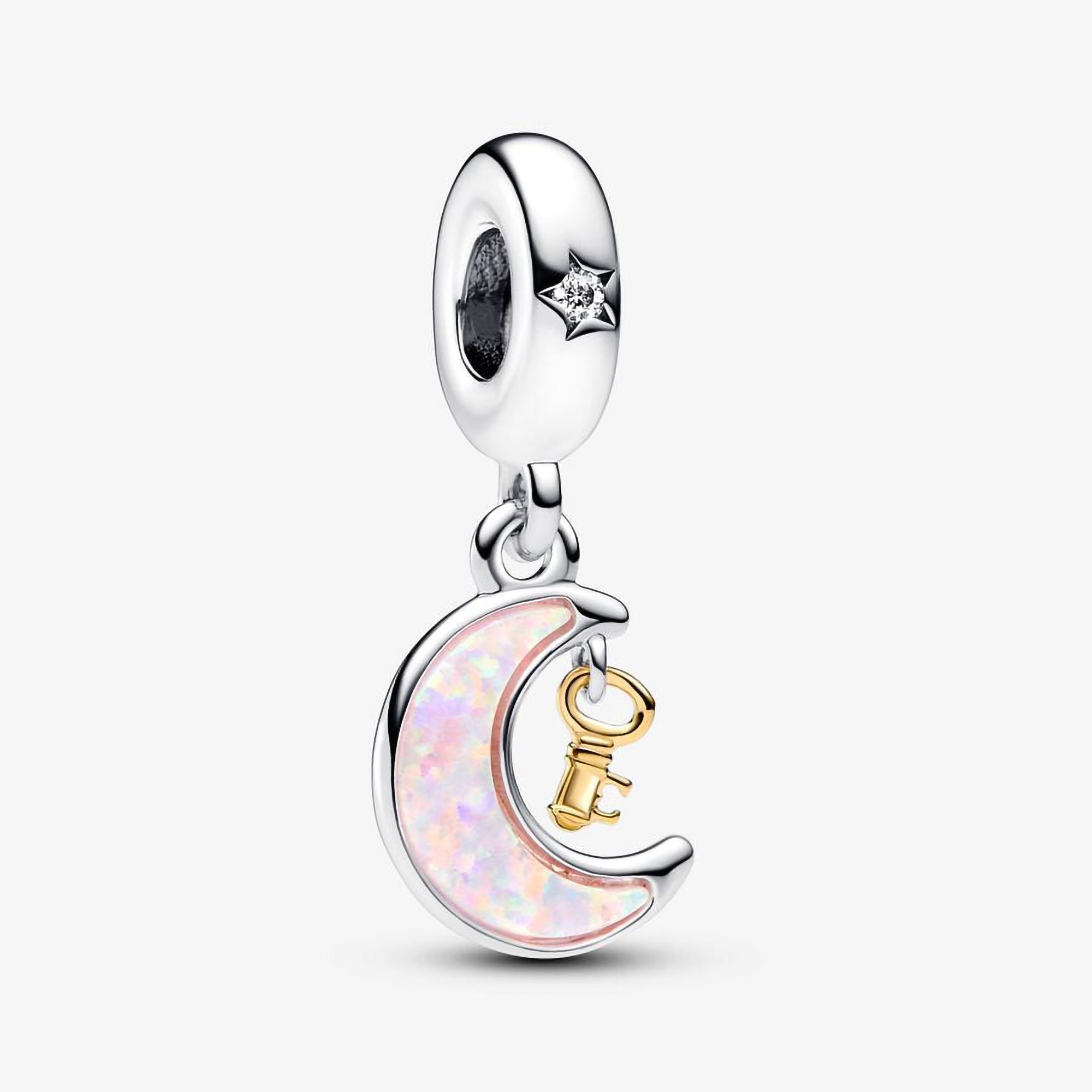 Pandora Key & Moon Dangle Charm | 762985C01