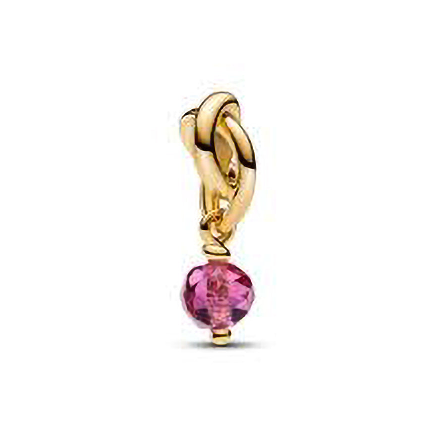Pandora October Pink Eternity Circle Dangle Charm | 763462C10