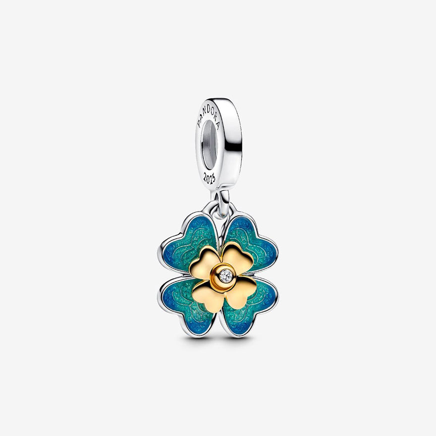 Pandora Spinnable Four Leaf Clover Lab-Grown Diamond Dangle Charm | 76