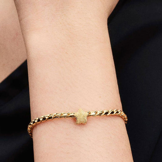 Pandora Textured Star Mini Charm | 764050C00