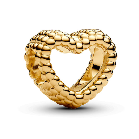 Pandora Beaded Open Heart Charm | 767516C00