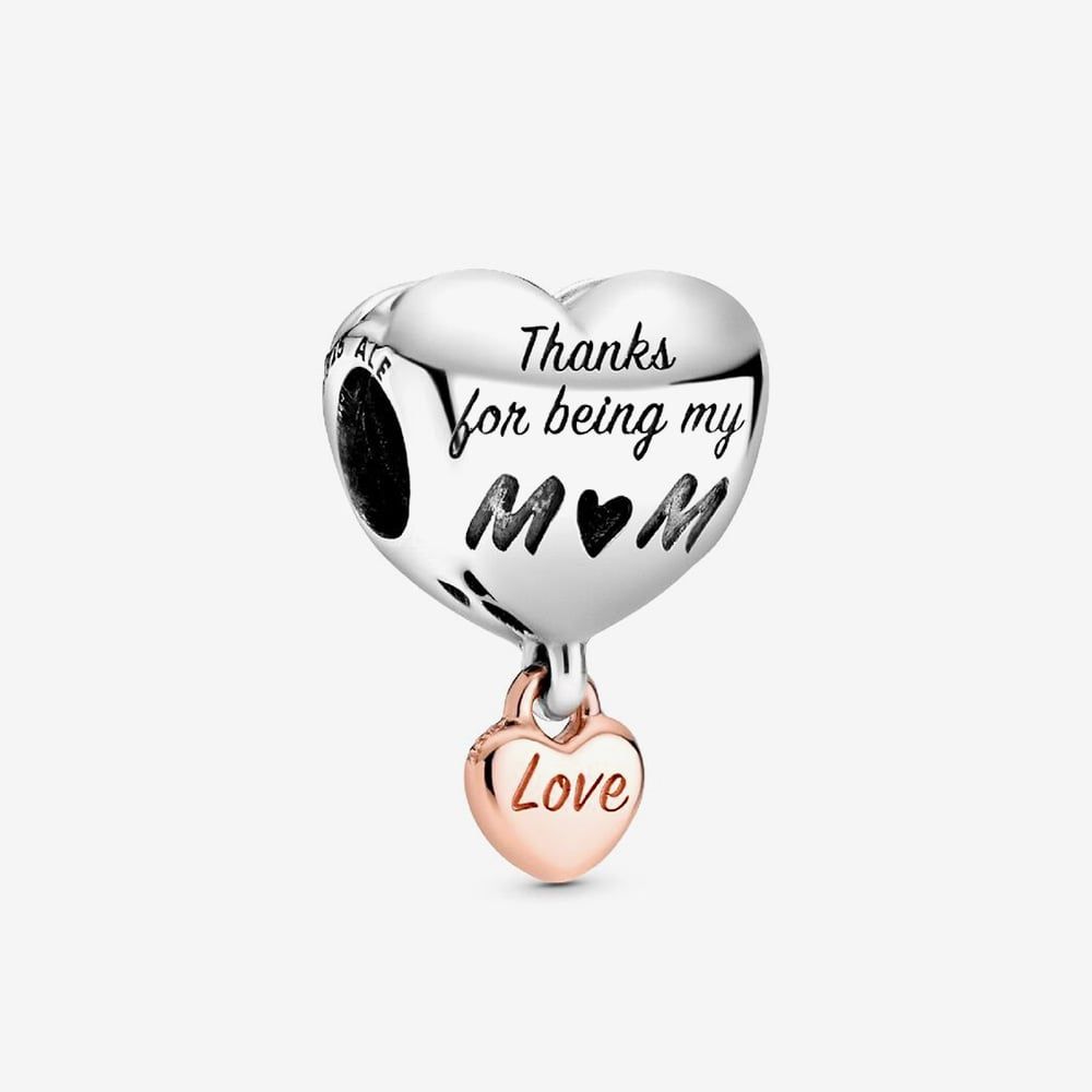 Pandora Love You Mom Heart Charm | 788830C00