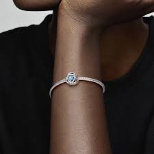 Pandora Eternity Circle Turquoise Blue Birthstone December Sterling Silver Charm | 790064C02