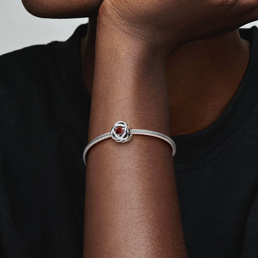 Pandora January Red Eternity Circle Charm | 790065C06
