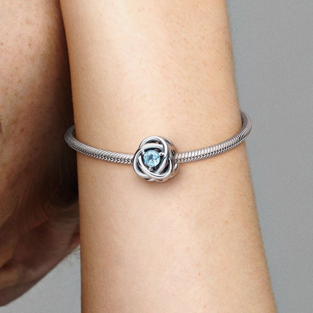 Pandora March Birthstone Eternity Circle Charm | 790065C09
