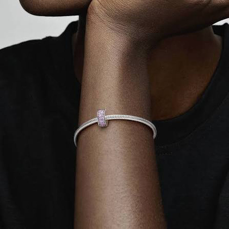 Pandora Pink Pavé Clip Charm | 791817PCZ