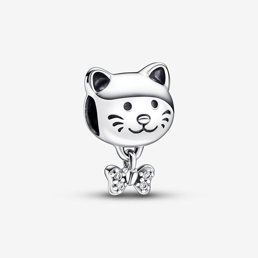 Pandora Pet Cat & Bow Charm | 792255C01