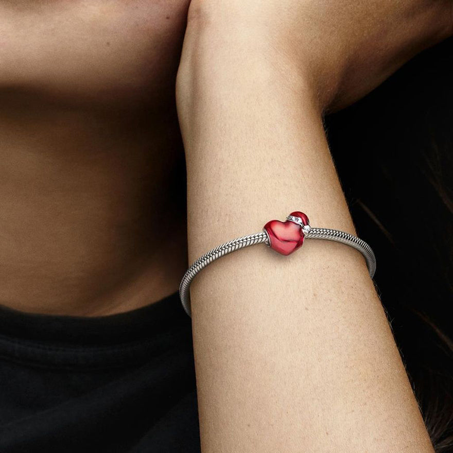 Pandora Red Christmas Heart Charm | 792336C01