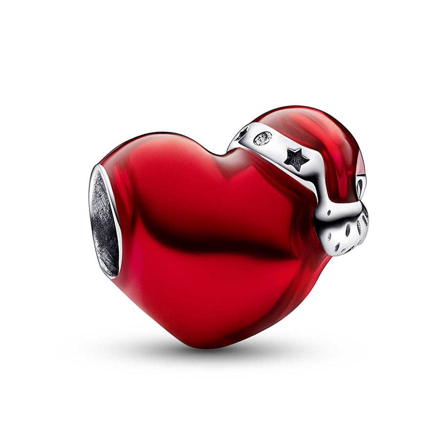 Pandora Red Christmas Heart Charm | 792336C01
