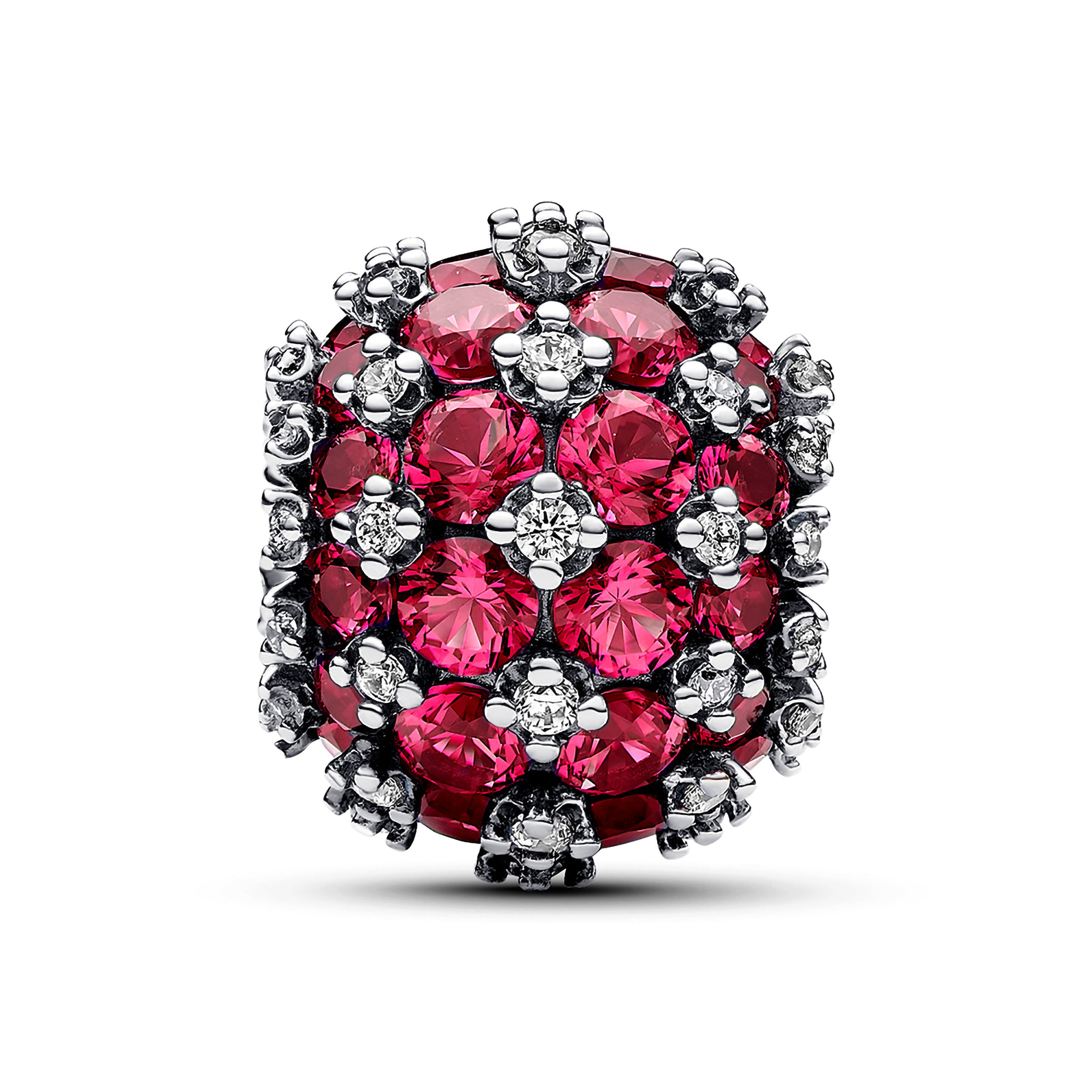 Pandora Sparkling Pavé Round Pink Charm | 792630C03