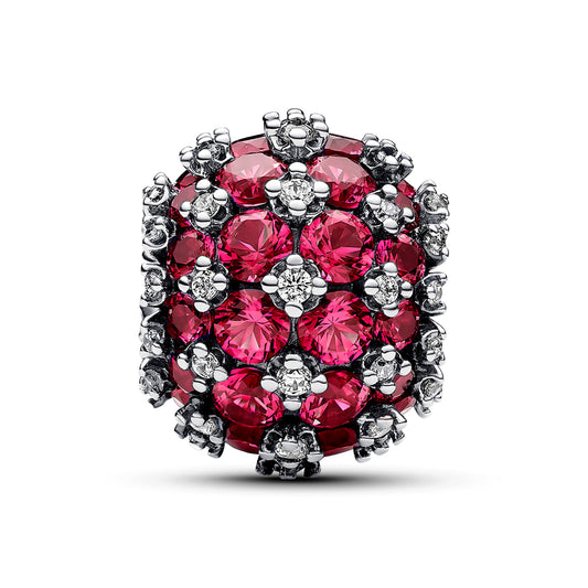 Pandora Sparkling Pavé Round Pink Charm | 792630C03