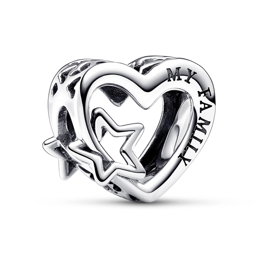 Pandora Openwork Family Heart & Star Charm | 792829C00