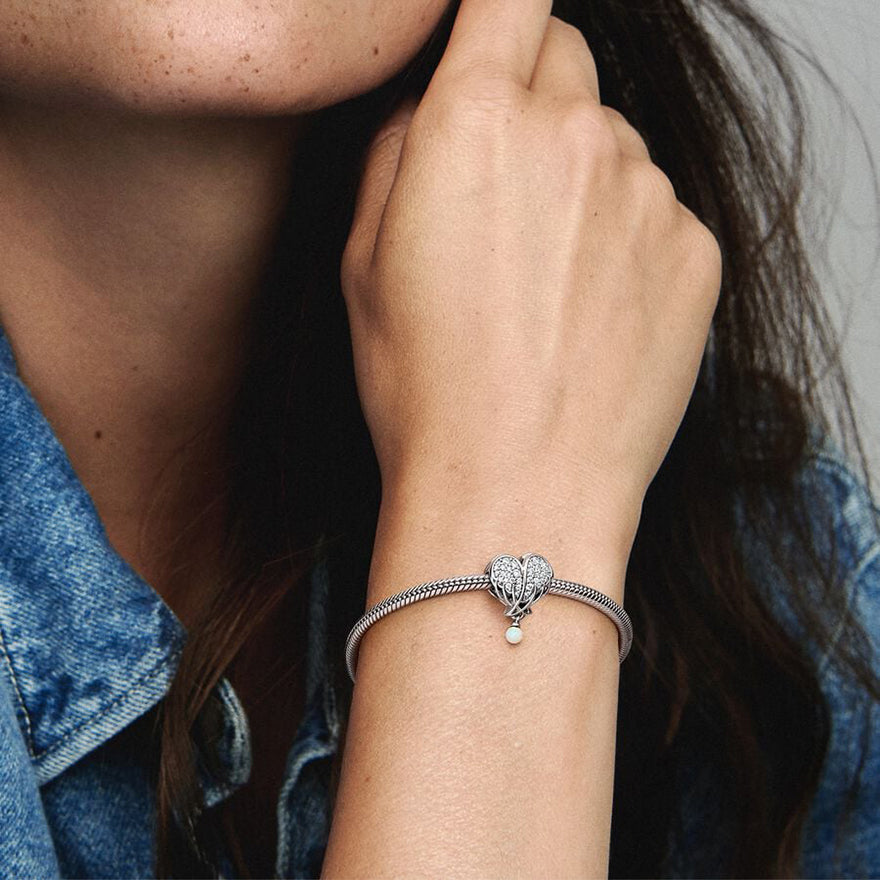 Pandora Sparkling Angel Wings and Heart Charm | 792980C01