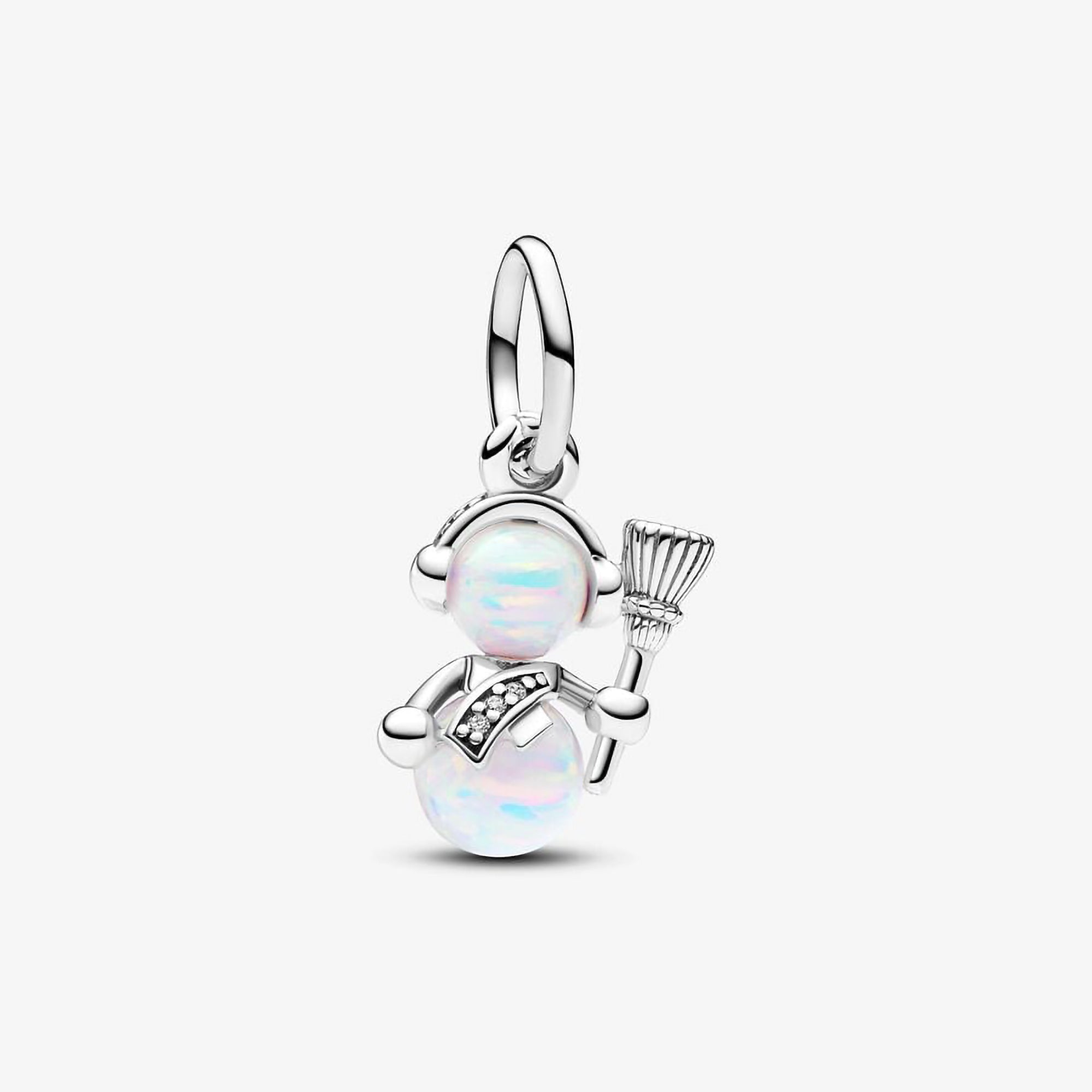 Pandora Opalescent Snowman Dangle Charm | 792981C01