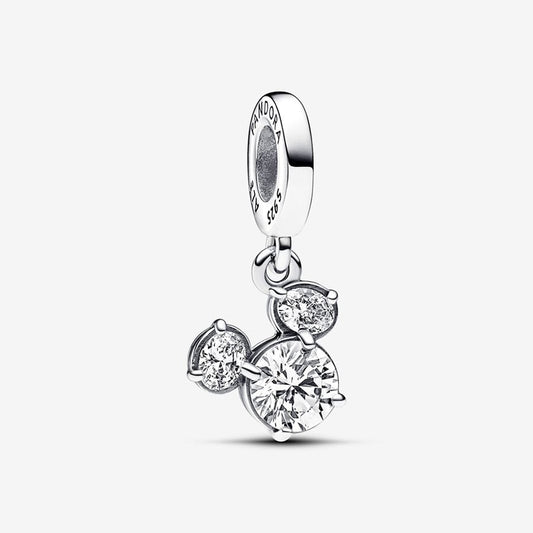 Pandora Disney Mickey Mouse Sparkling Head Silhouette Dangle Charm | 793031C01