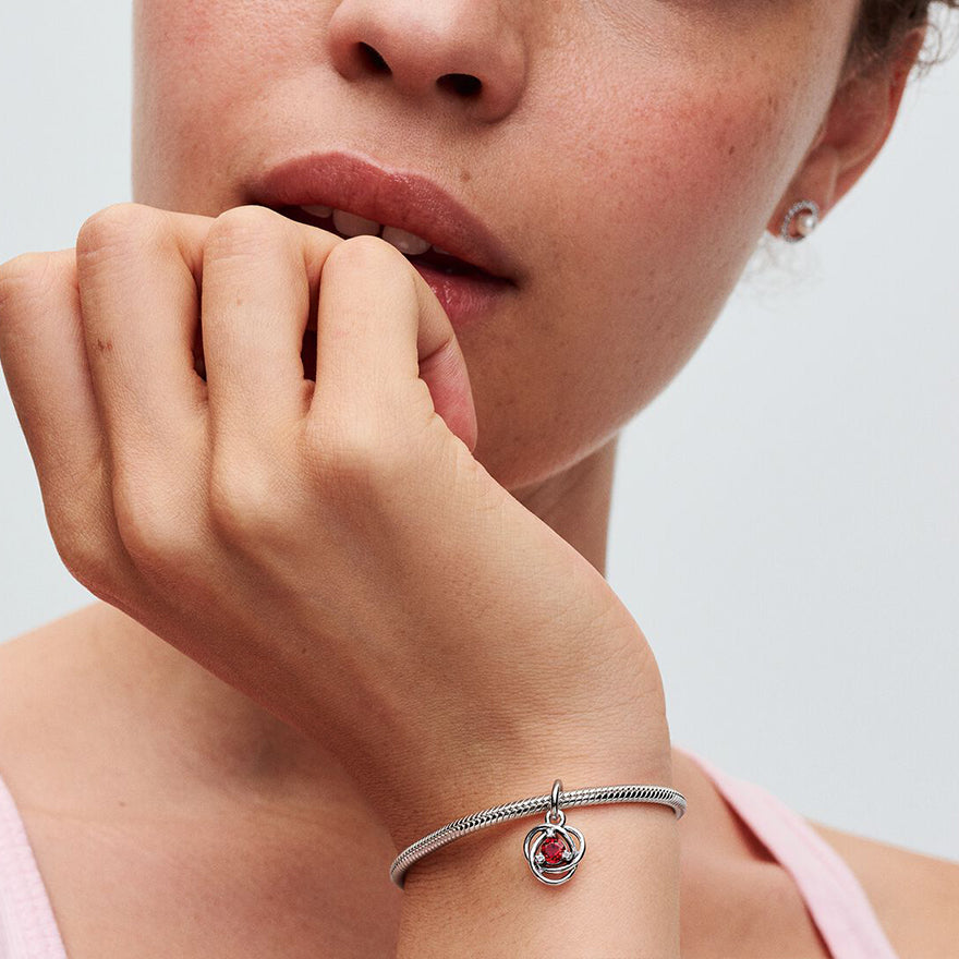 Pandora True Red Eternity Circle Dangle Charm | 793125C07