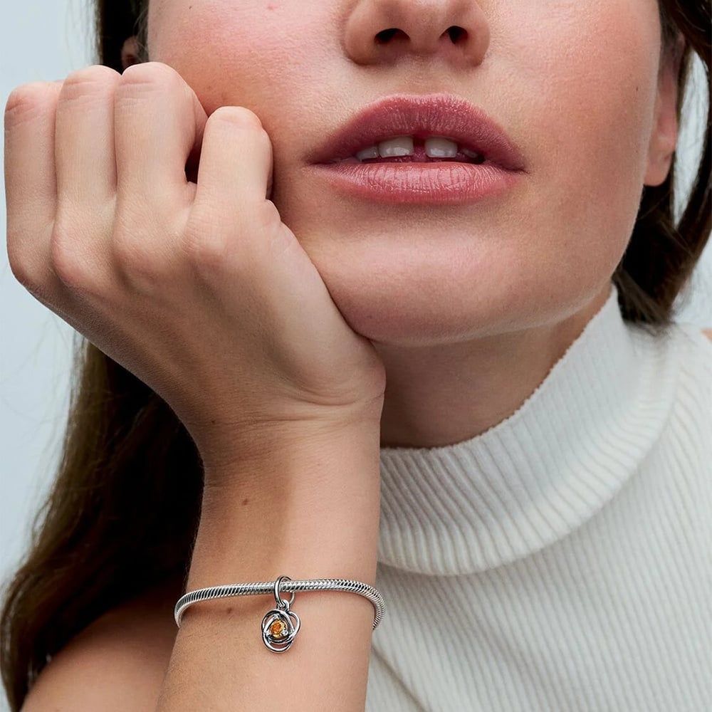 Pandora November Eternity Circle Dangle | 793125C11