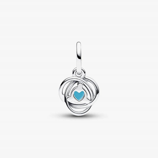 Pandora Turquoise Blue Eternity Circle Dangle Charm | 793125C12