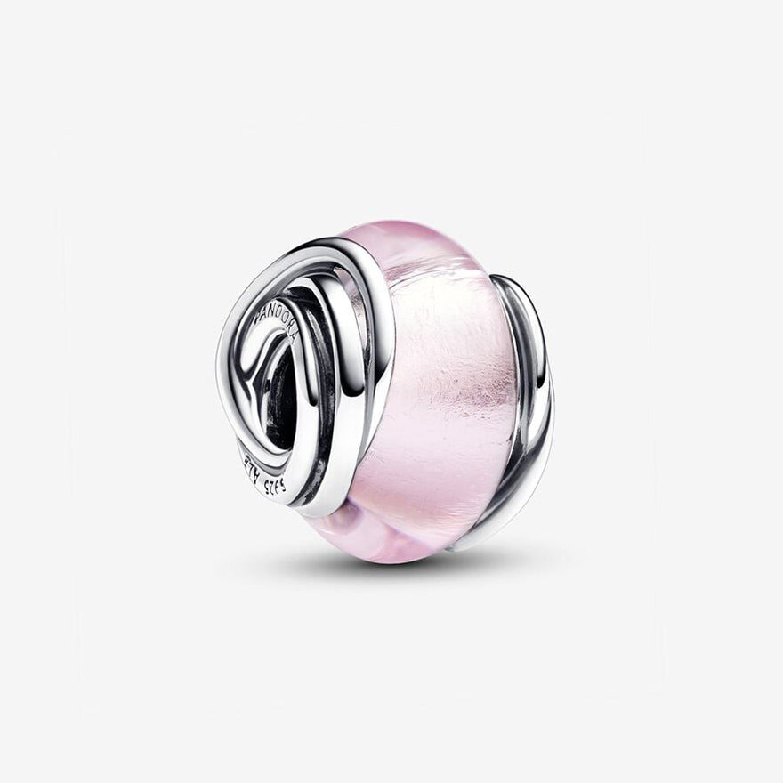 Pandora Encircled Pink Murano Glass Charm | 793241C00