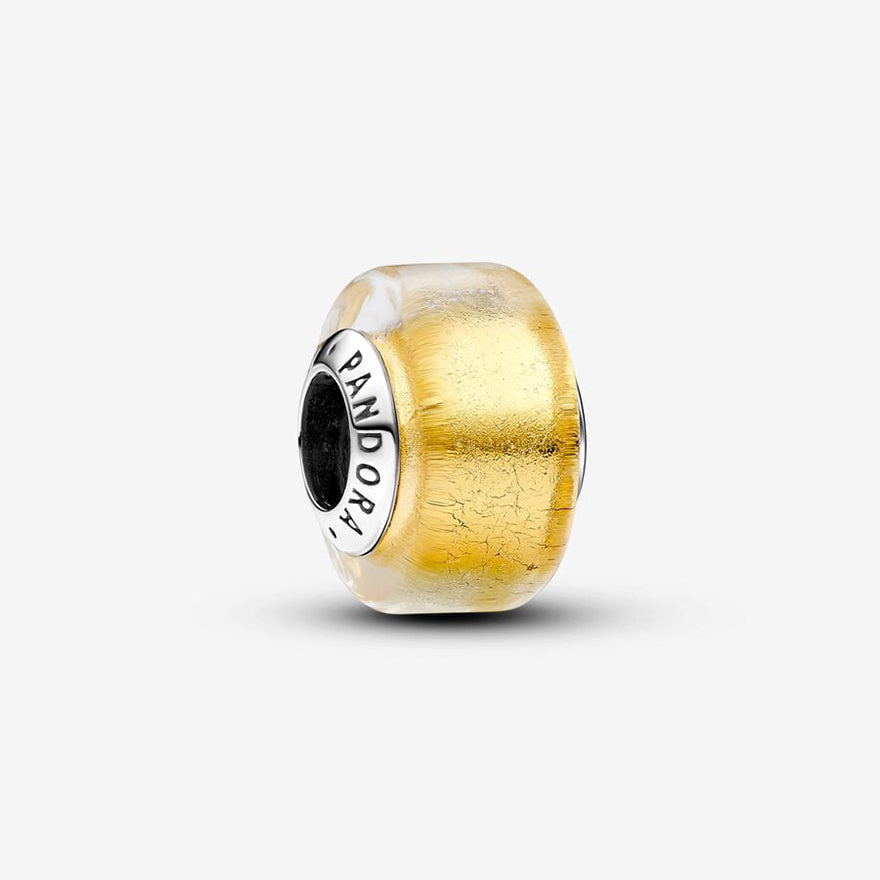 Pandora Golden Mini Murano Glass Charm | 793353C00