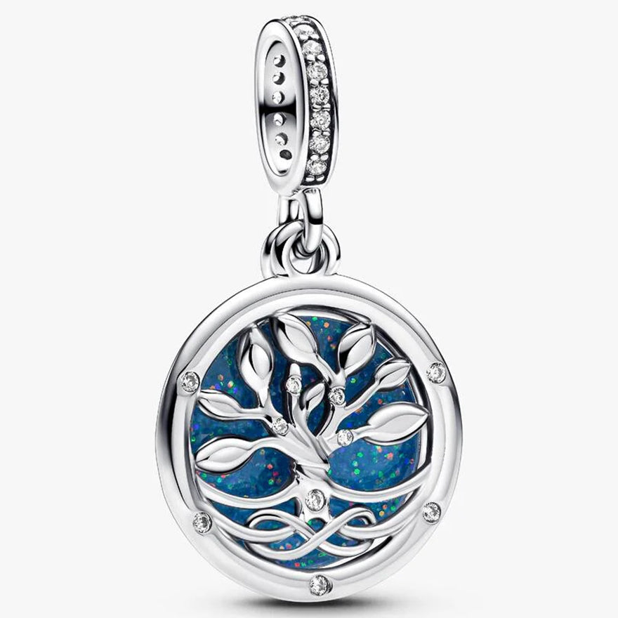 Pandora Glow-in-the-dark Infinity Tree Double Dangle Charm | 793599C01