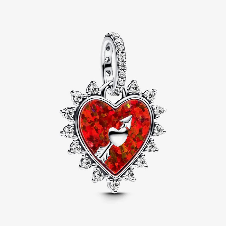 Pandora Spinnable Arrow Heart Dangle Charm | 793667C01