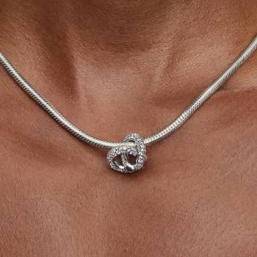 Pandora Pavé Infinity Knot Heart Charm | 793771C01