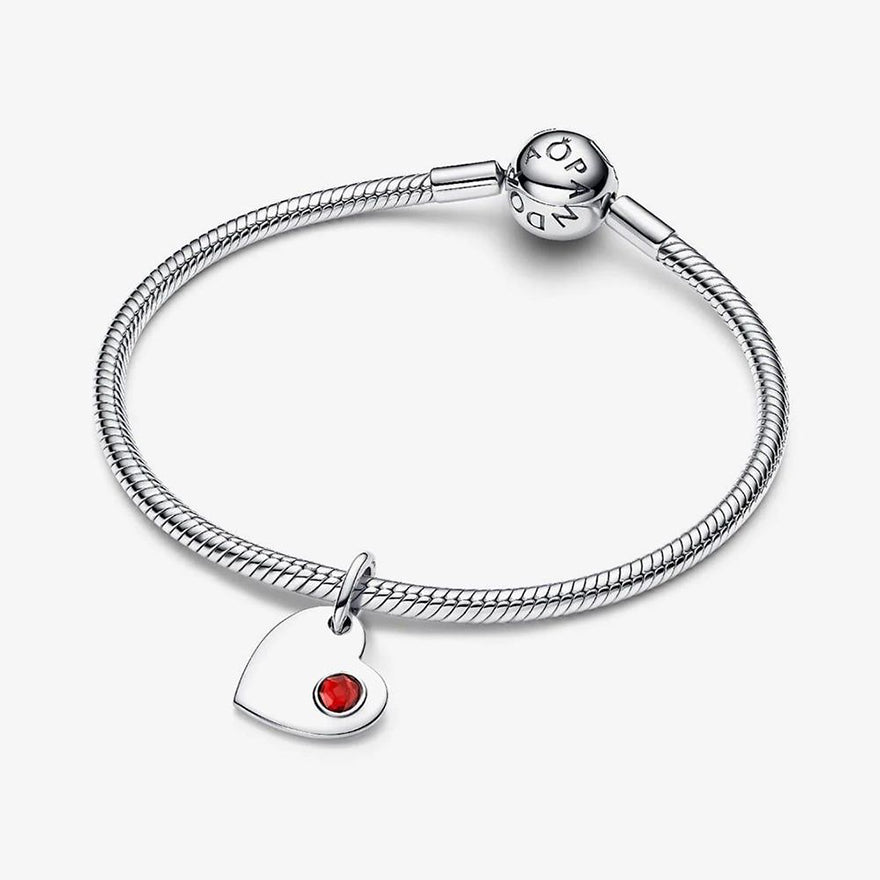 Pandora Engravable Heart Stone Dangle Charm | 794295C01