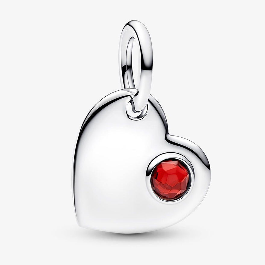 Pandora Engravable Heart Stone Dangle Charm | 794295C01