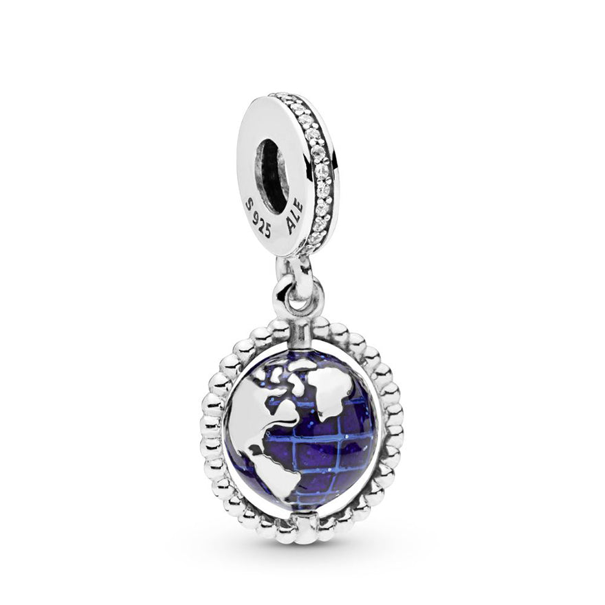 Pandora Spinning Globe Dangle Charm | 798021CZ
