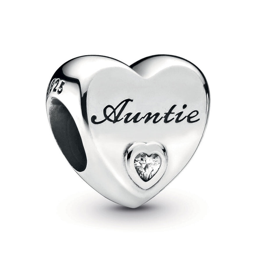 Pandora Auntie Heart Charm | 798261CZ