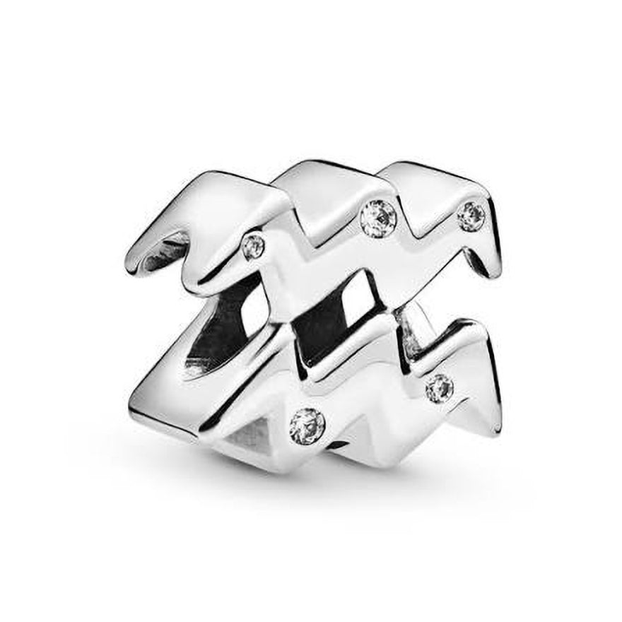 Pandora Sparkling Aquarius Zodiac Charm | 798415C01