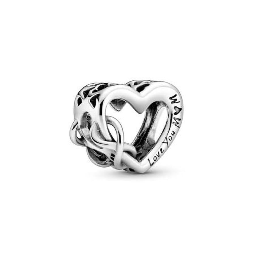 Pandora Love You Mom Infinity Heart Charm | 798825C00