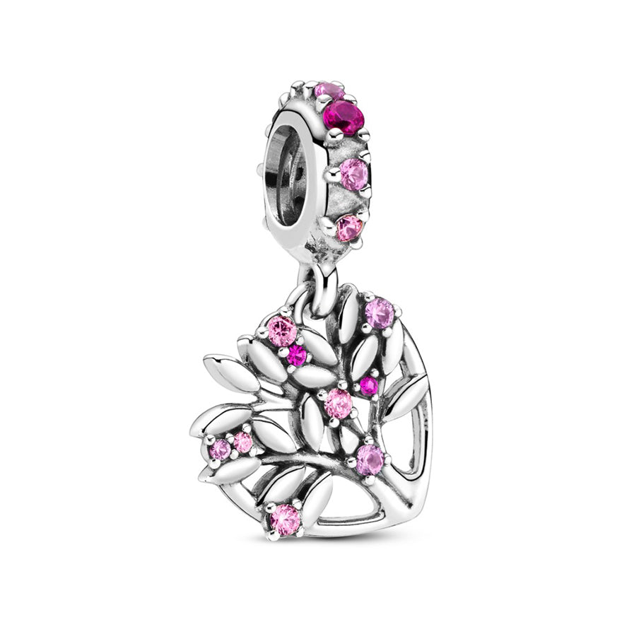 Pandora Pink Heart Family Tree Dangle Charm | 799153C01