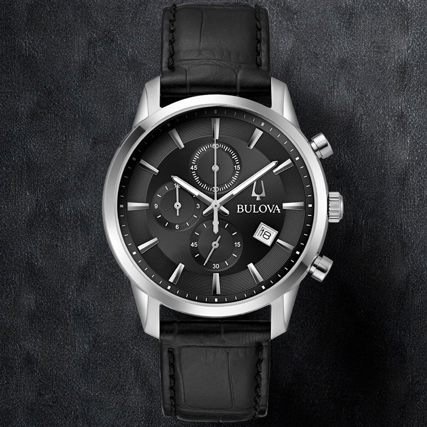 Bulova discount black watch