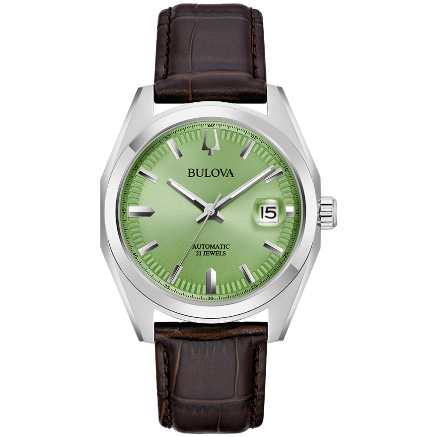 Bulova Surveyor Automatic Green Dial Men's Watch | 96B427