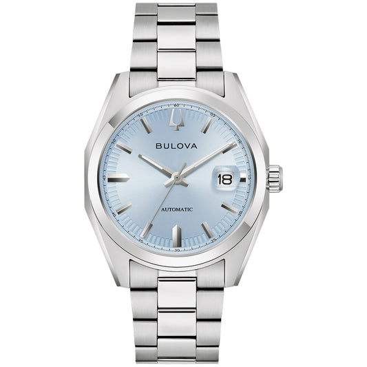 Bulova Surveyor Automatic 39mm Light Blue Dial Watch | 96B469