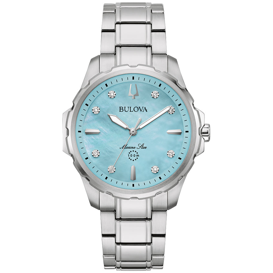 Bulova Marine Star Blue Dial Watch | 96P248