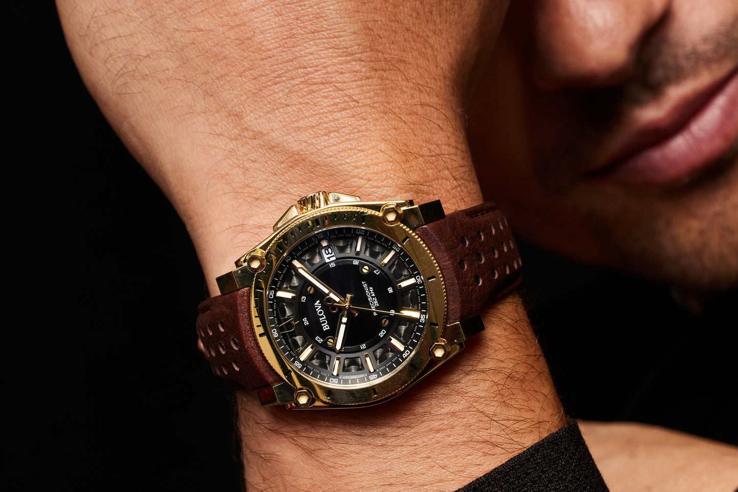 262 Khz Bulova Precisionist 98b267 Bulova Precisionist Rose Gold