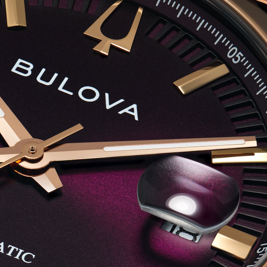 Bulova Surveyor Automatic 39mm Purple Dial Watch | 97B234