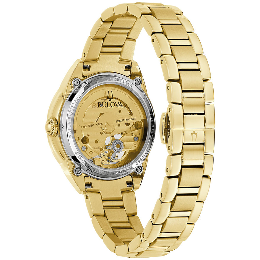 Bulova Sutton Automatic Gold Tone Watch 97L172 Ann Louise