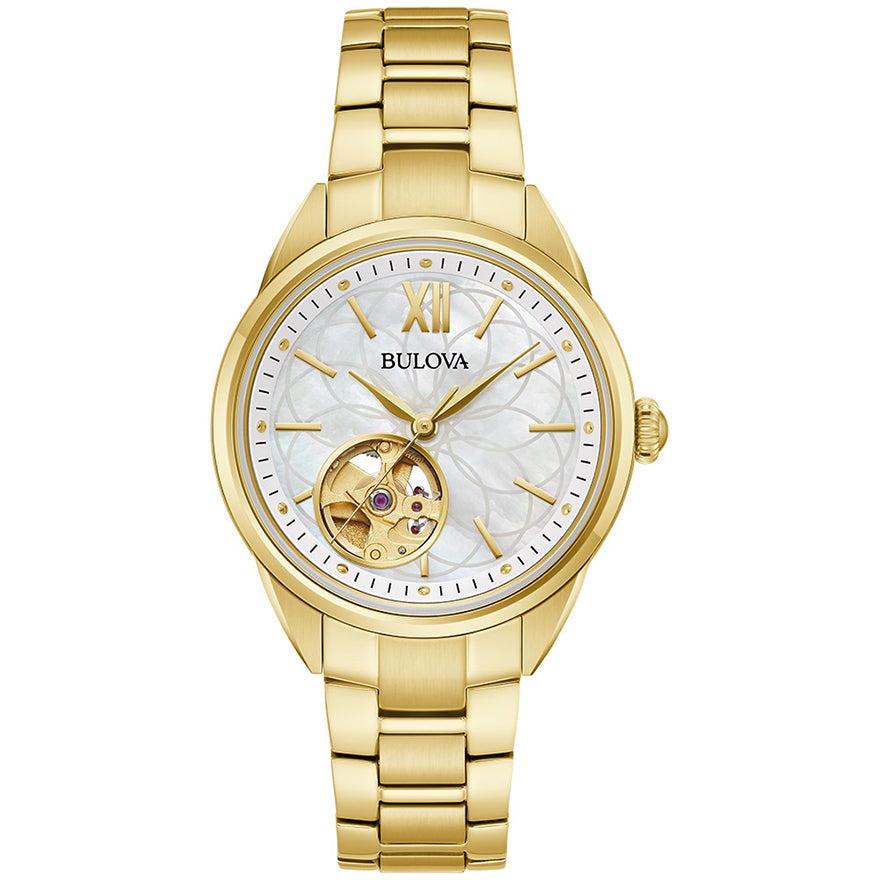 Bulova Sutton Automatic Gold-Tone Watch | 97L172 – Ann-Louise