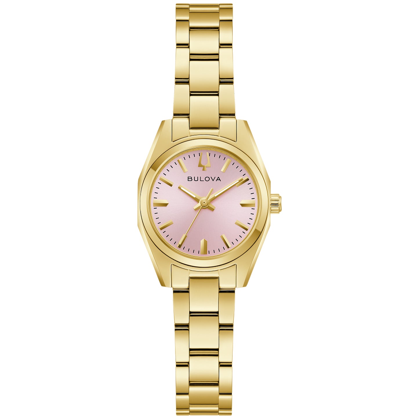 Bulova Surveyor Pink Dial Stainless Steel Bracelet Watch | 97L187