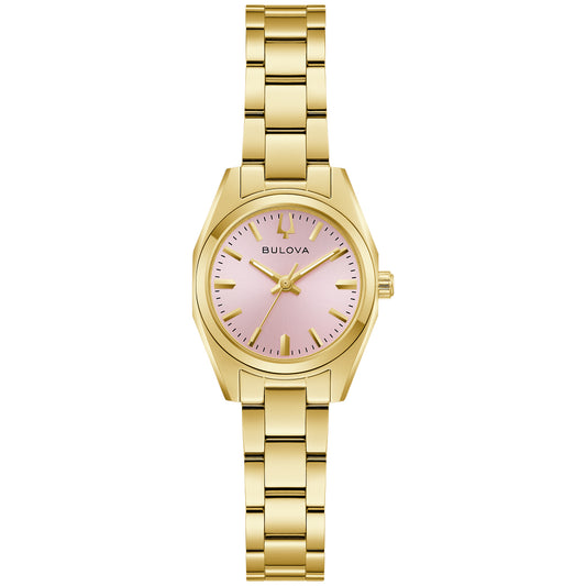 Bulova Surveyor Pink Dial Stainless Steel Bracelet Watch | 97L187