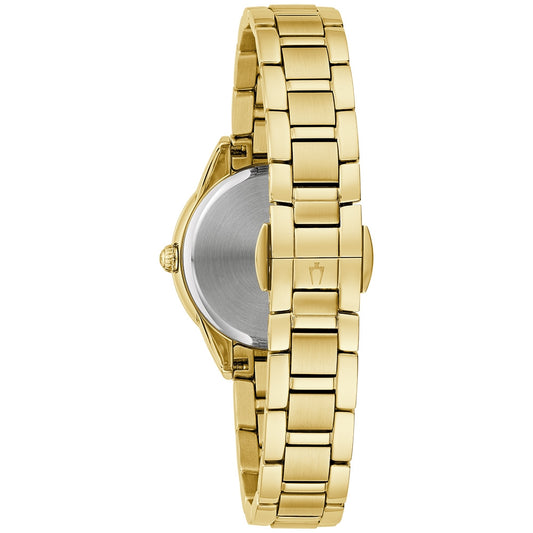 Bulova Sutton Ladies Watch Gold-Tone Mother of Pearl Dial | 98R297