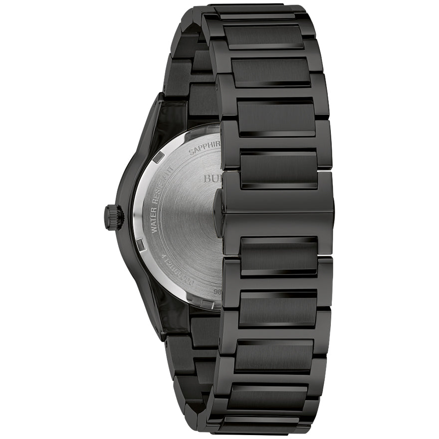 Bulova Millennia Black Dial Stainless Steel Watch | 98A313