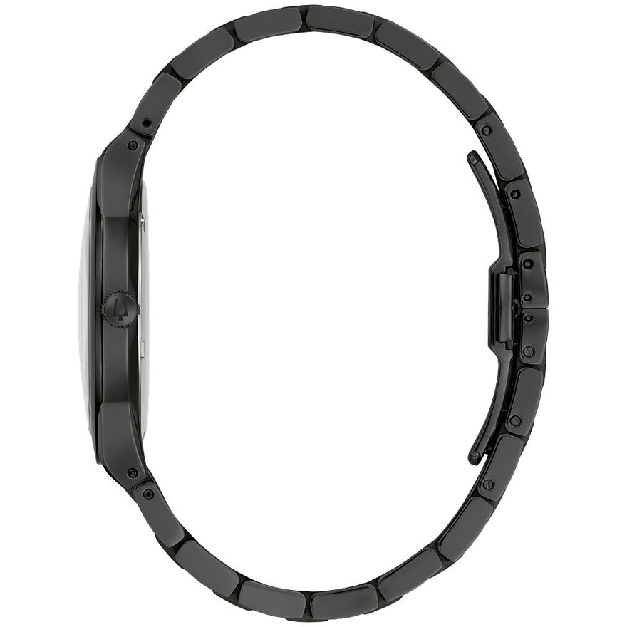 Bulova Millennia Black Dial Stainless Steel Watch | 98A313