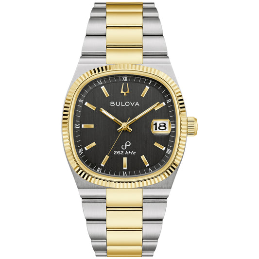 Bulova Super Seville Black Dial Watch | 98B458